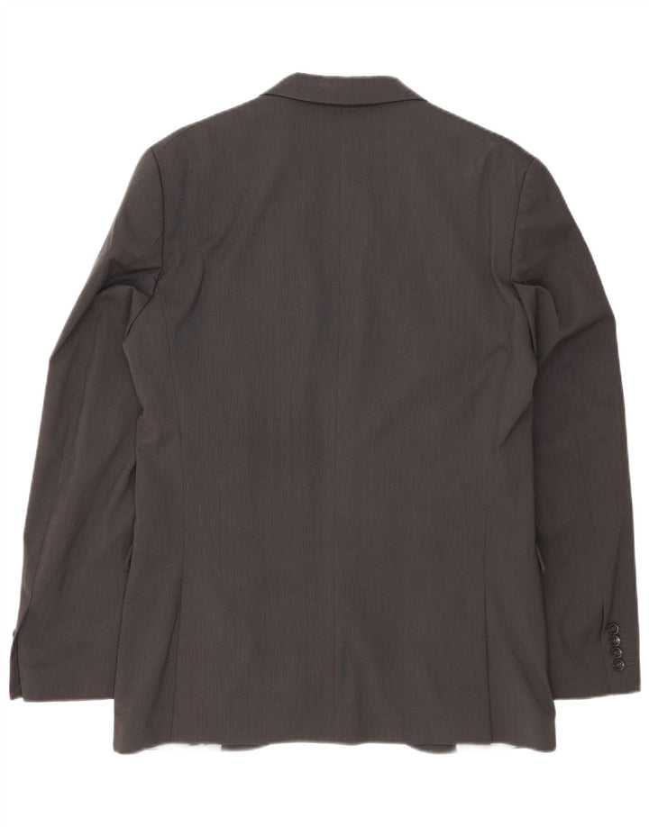 Sisley Mens 2 Button 2 Piece Suit IT 52 XL W36 L32 Grey Polyester