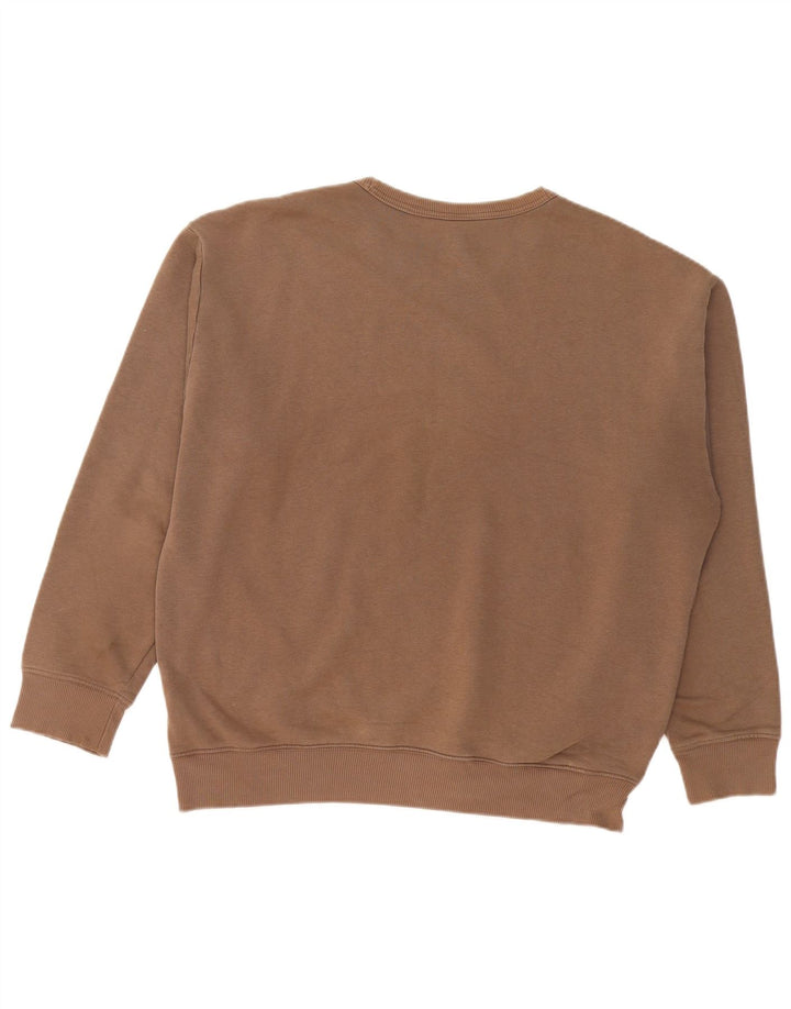 REEBOK Mens Loose Fit Sweatshirt Jumper Medium Brown