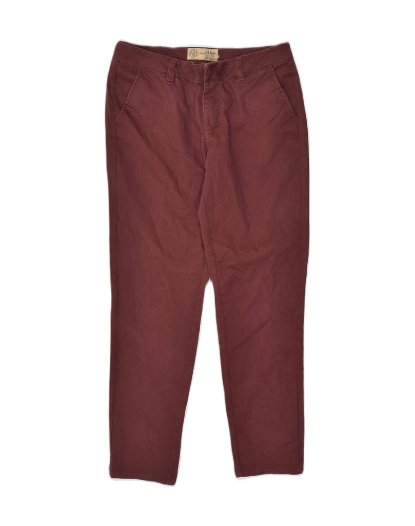 FAT FACE Womens Tapered Chino Trousers W31 L27 Maroon | Vintage Fat Face | Thrift | Second-Hand Fat Face | Used Clothing | Messina Hembry 