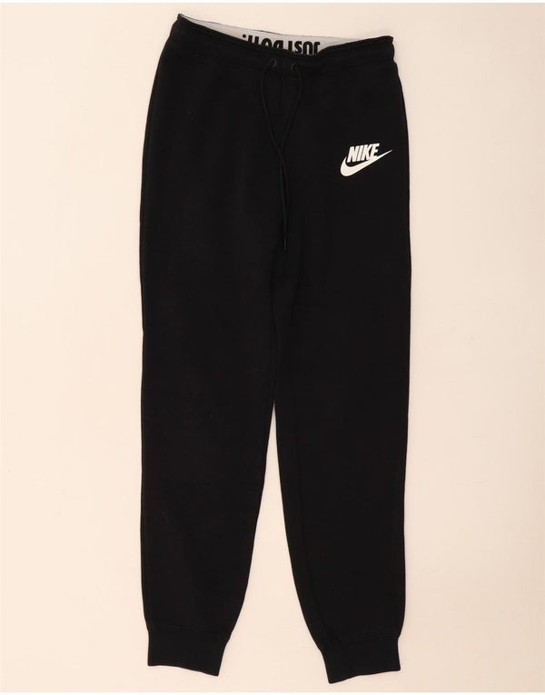 Nike Womens Tracksuit Trousers Joggers Small Black Cotton