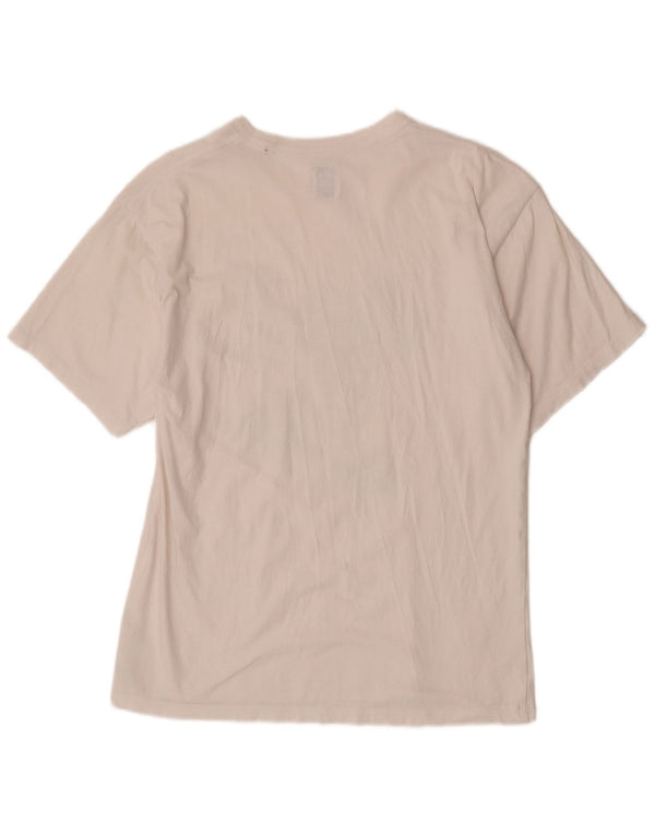 Vans Mens Regular Graphic T-Shirt Top Medium White Cotton