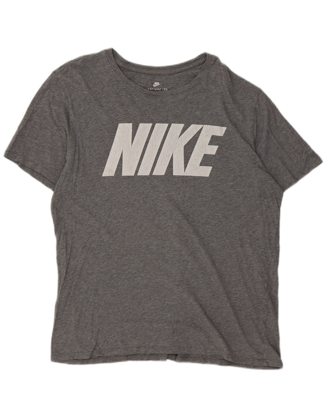 NIKE Mens Graphic T-Shirt Top XL Grey Cotton