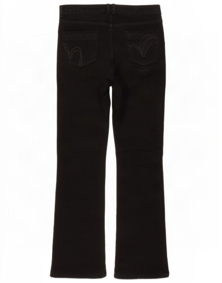 Marks & Spencer Womens Per Una Bootcut Jeans UK 14 Large W32 L30 Black