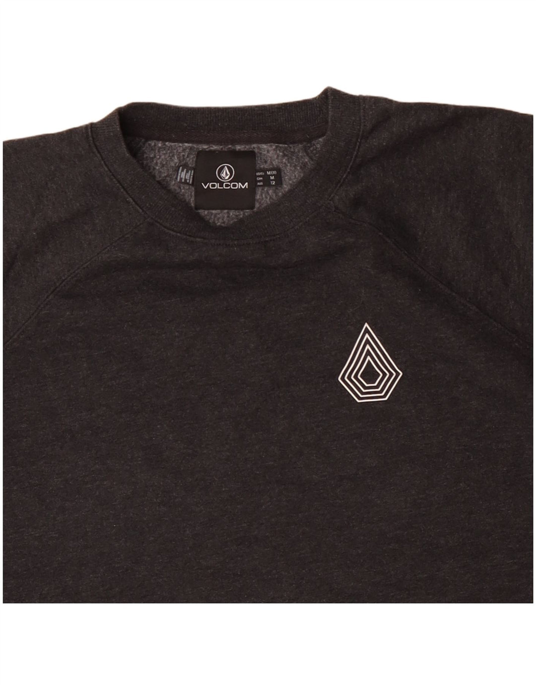 Volcom Womens Sweatshirt Jumper US 8 Medium Grey Cotton