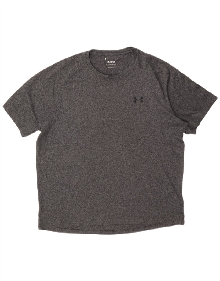 Under Armour Mens T-Shirt Top Large Grey Polyester