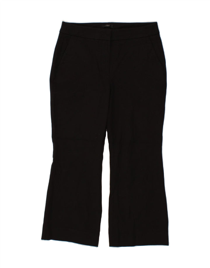 J. CREW Womens Hayden Bootcut Cropped Trousers US 8 Medium W30 L25 Black Vintage J. Crew and Second-Hand J. Crew from Messina Hembry 