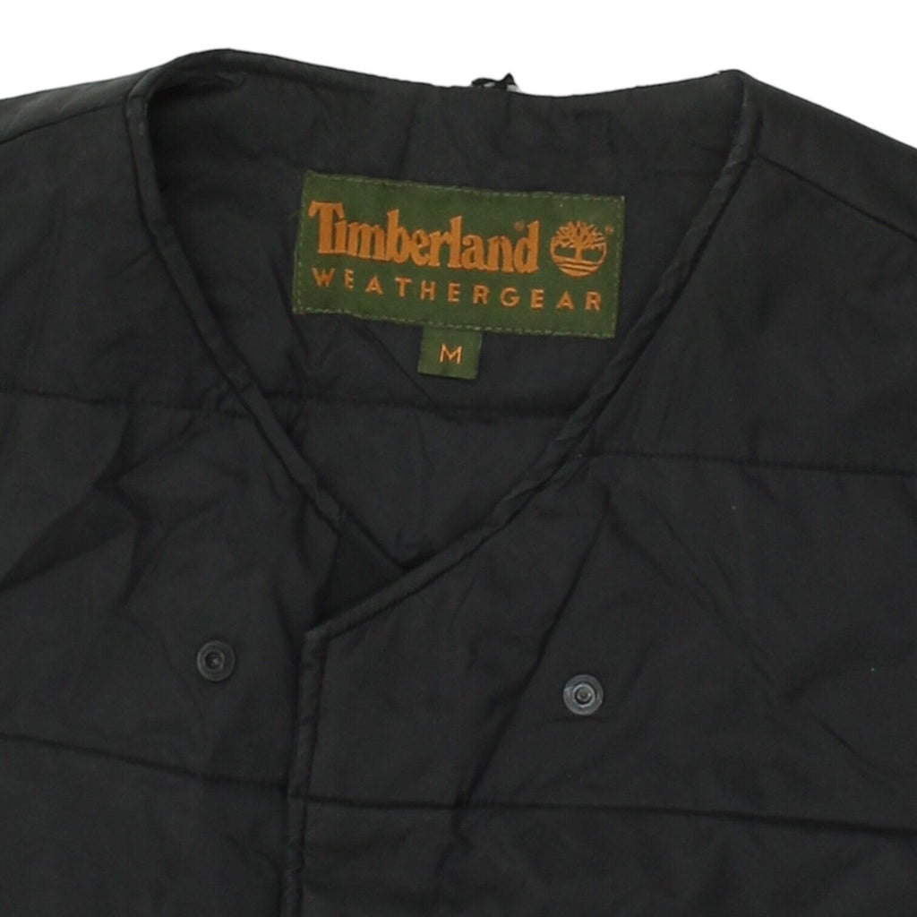 Timberland Weathergear Mens Black Padded Jacket Lining | Vintage Designer Gilet | Vintage Messina Hembry | Thrift | Second-Hand Messina Hembry | Used Clothing | Messina Hembry 