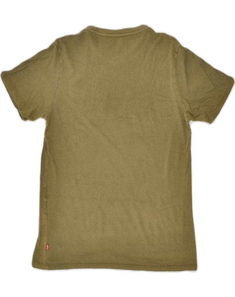 LEVI'S Mens Graphic T-Shirt Top Small Khaki Cotton | Vintage Levi's | Thrift | Second-Hand Levi's | Used Clothing | Messina Hembry 