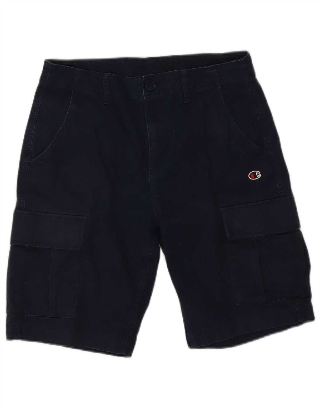 CHAMPION Mens Cargo Shorts Small W28  Navy Blue Cotton