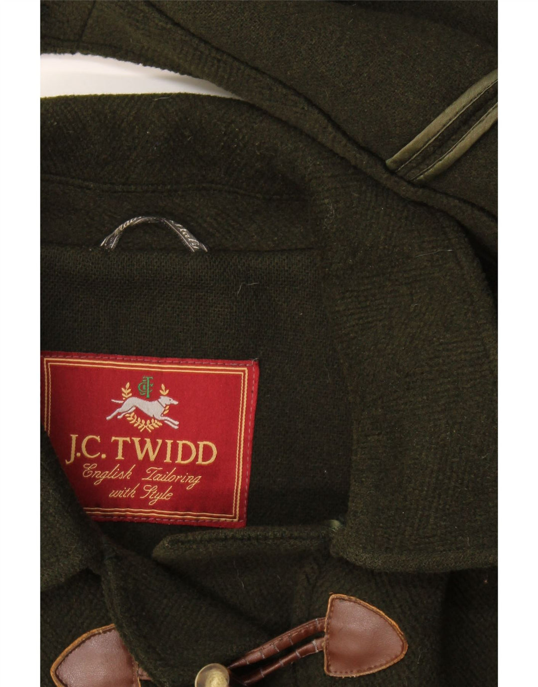 Vintage Womens Hooded Oversized Duffle Coat UK 18 XL Khaki