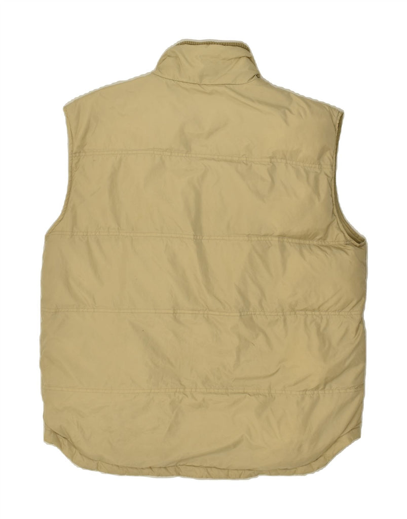 FILA Mens Padded Gilet IT 52 XL Beige Polyamide | Vintage Fila | Thrift | Second-Hand Fila | Used Clothing | Messina Hembry 