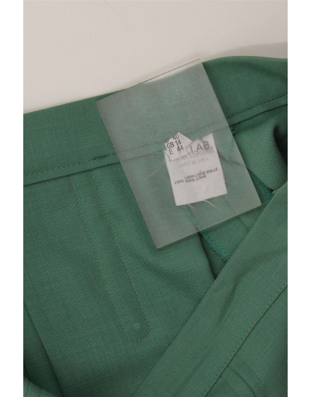 Vintage Womens 1 Button 2 Piece Set UK 12 Medium W28 Green Acetate