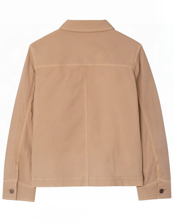 Gap Womens Utility Jacket UK 10 Small Off White Cotton