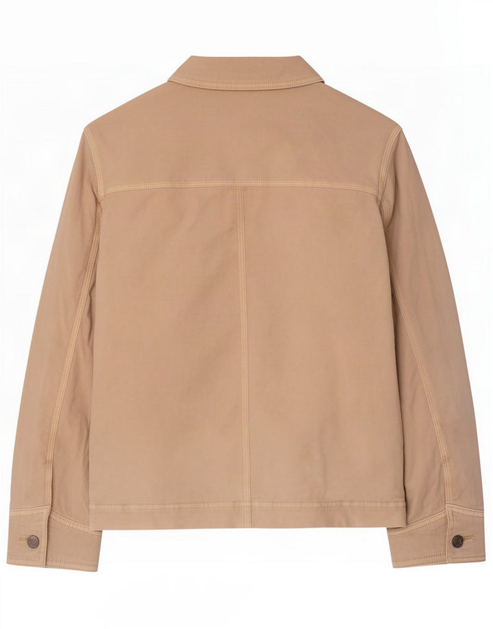 Gap Womens Utility Jacket UK 10 Small Off White Cotton