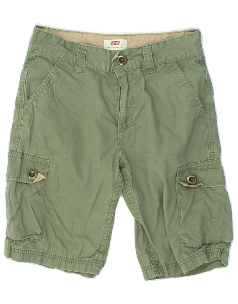 LEVI'S Boys Cargo Shorts 7-8 Years W24 Green Cotton | Vintage Levi's | Thrift | Second-Hand Levi's | Used Clothing | Messina Hembry 