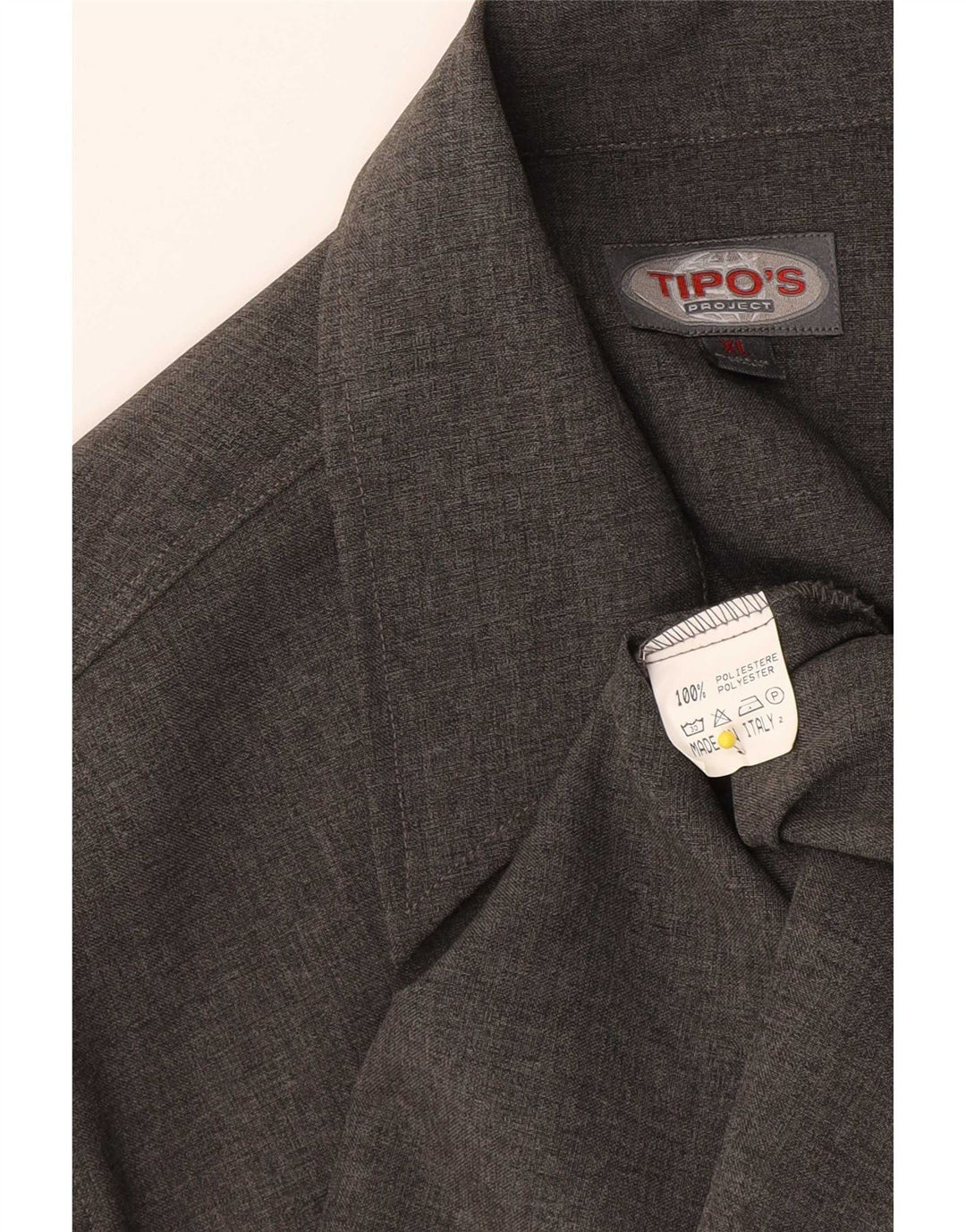 Tipo' S Mens Shirt XL Grey Polyester