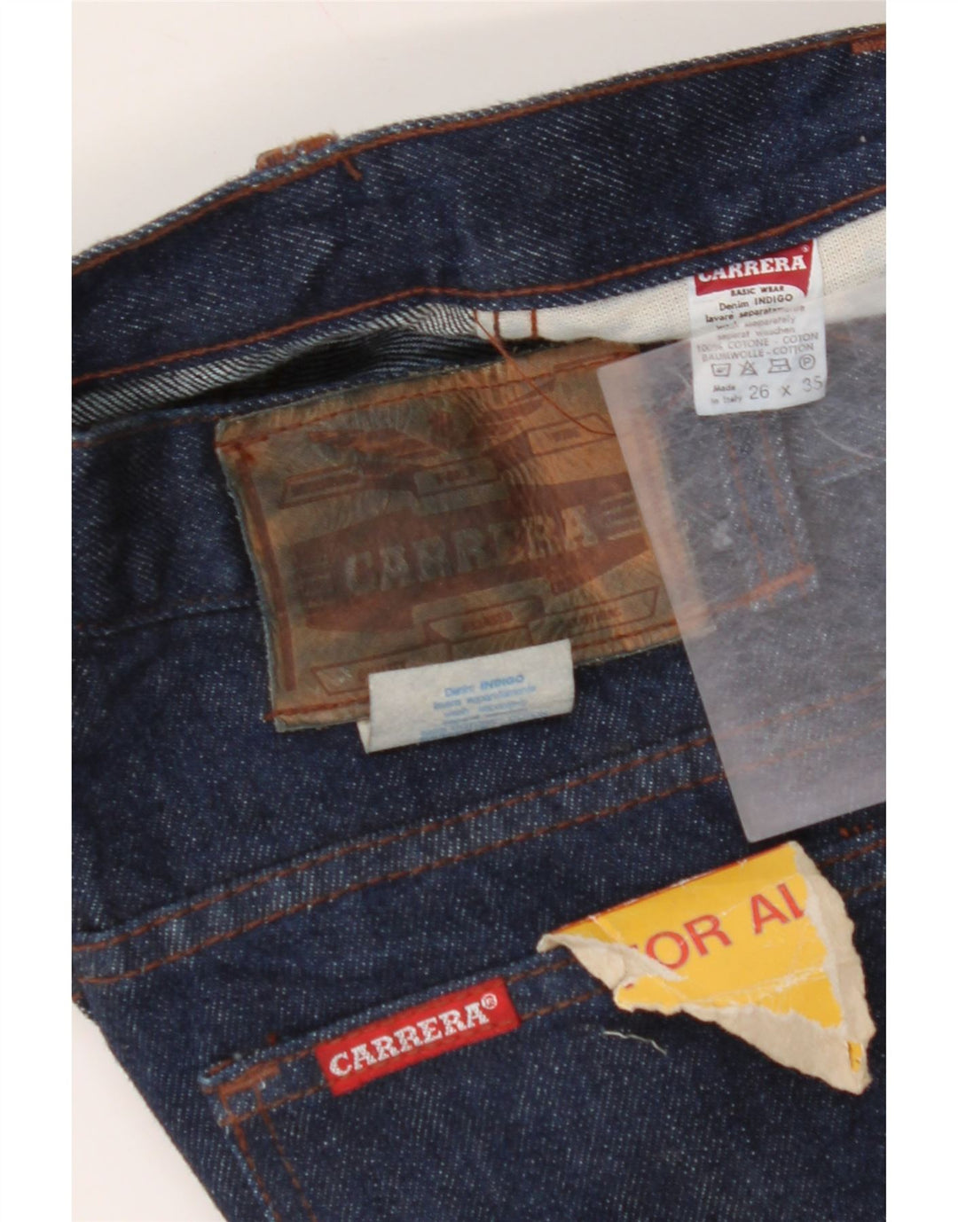 CARRERA Womens Straight Jeans W26 L35 Navy Blue Cotton