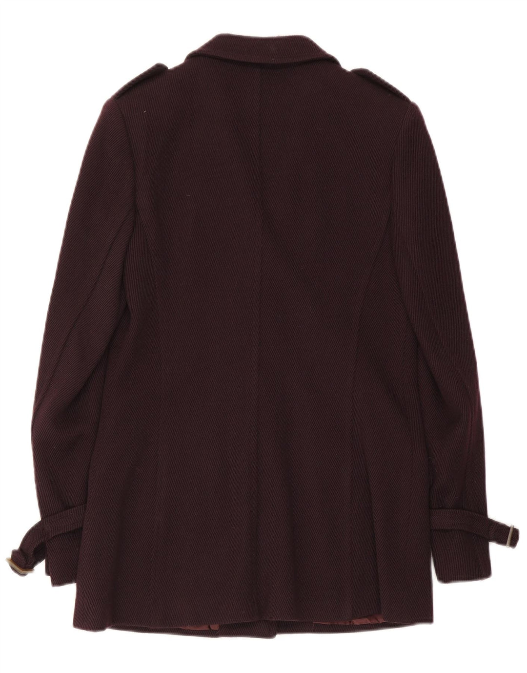 ICEBERG Womens 3 Button Military Blazer Jacket IT 44 Medium Burgundy