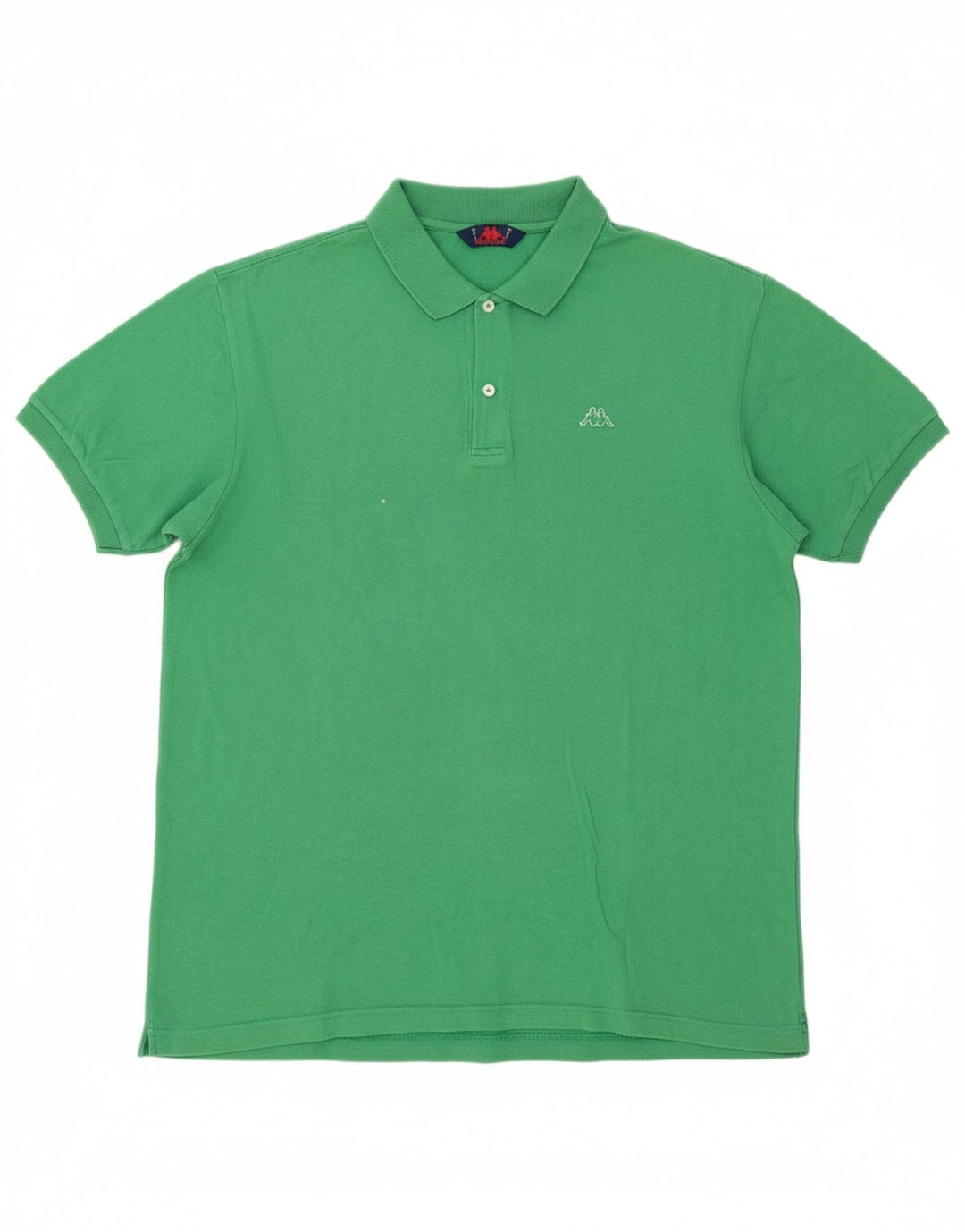 KAPPA Mens Polo Shirt XL Green Cotton Vintage Kappa and Second-Hand Kappa from Messina Hembry 