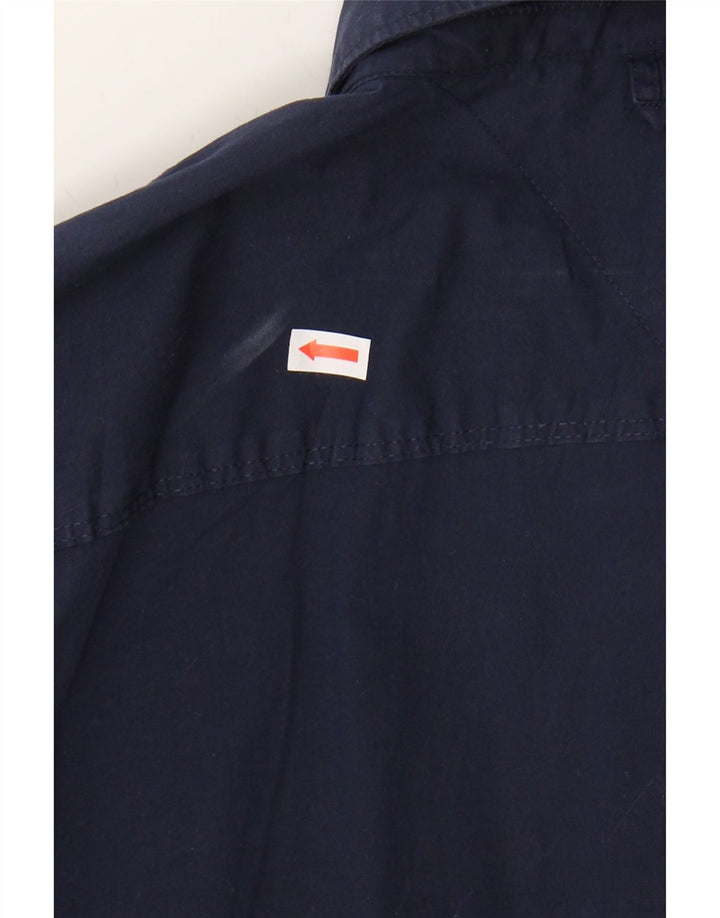 TOMMY HILFIGER Mens Slim Fit Shirt Small Navy Blue Cotton Vintage Tommy Hilfiger and Second-Hand Tommy Hilfiger from Messina Hembry 