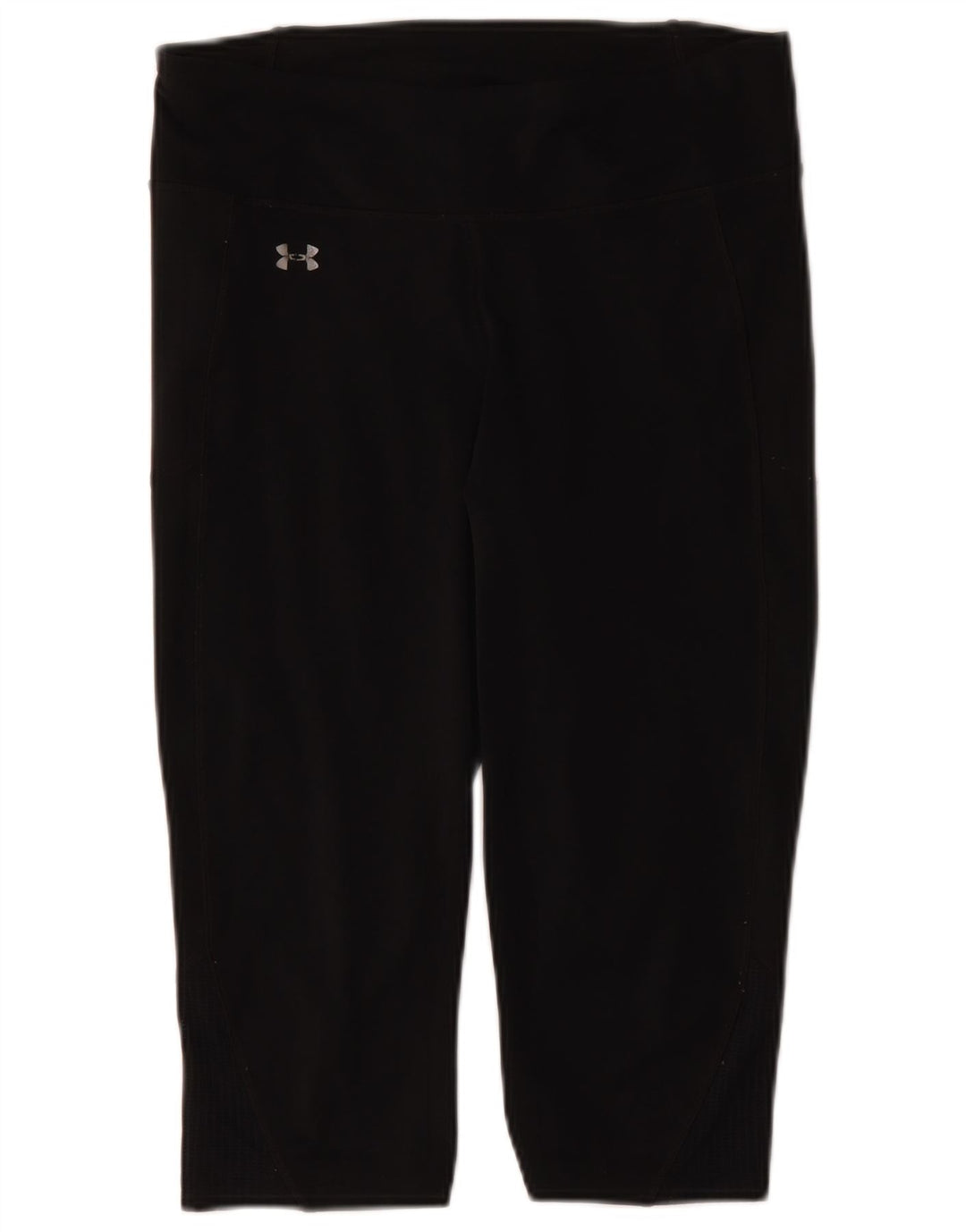 Under Armour Womens Graphic Capri Leggings UK 14 Large Black Polyester