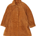 Forester Womens Oversized Overcoat IT 48 XL Brown Leather
