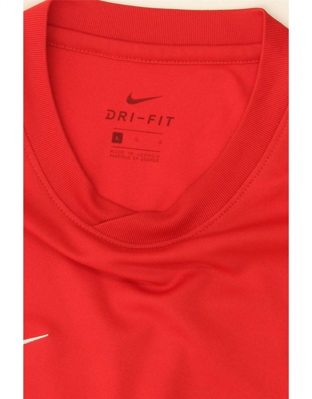 NIKE Mens Dri Fit T-Shirt Top Large Red Polyester Vintage Nike and Second-Hand Nike from Messina Hembry 