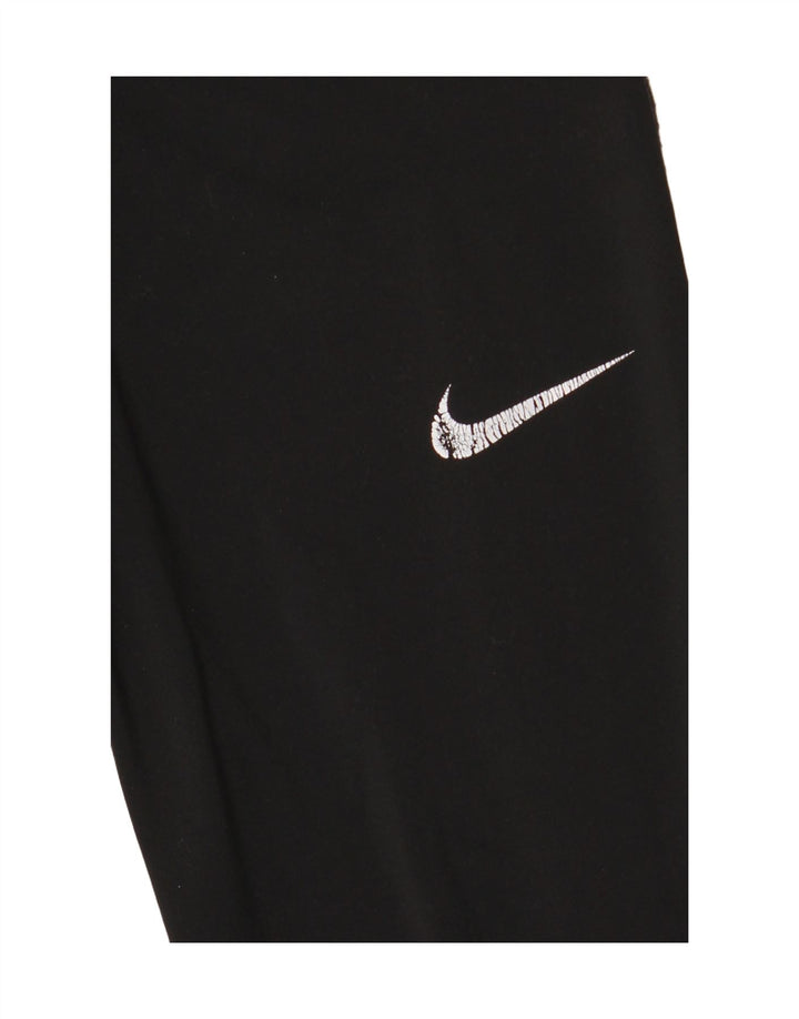 Nike Womens Dri Fit Graphic Leggings UK 14 Medium  Black