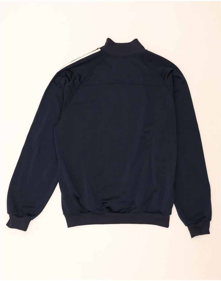 Adidas Mens Tracksuit Top Jacket Large Navy Blue Polyester