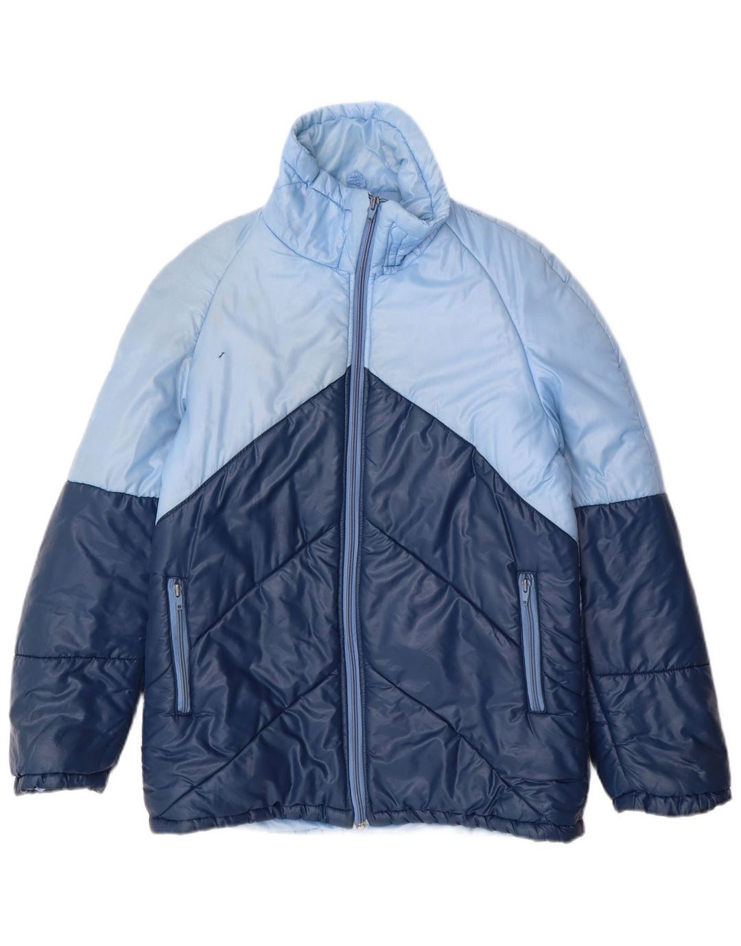 MARILENA Mens Padded Jacket UK 36 Small  Blue Colourblock