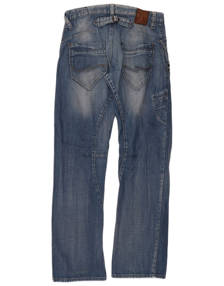 Jack & Jones Mens Boxy Loose Jeans W33 L34 Blue Cotton
