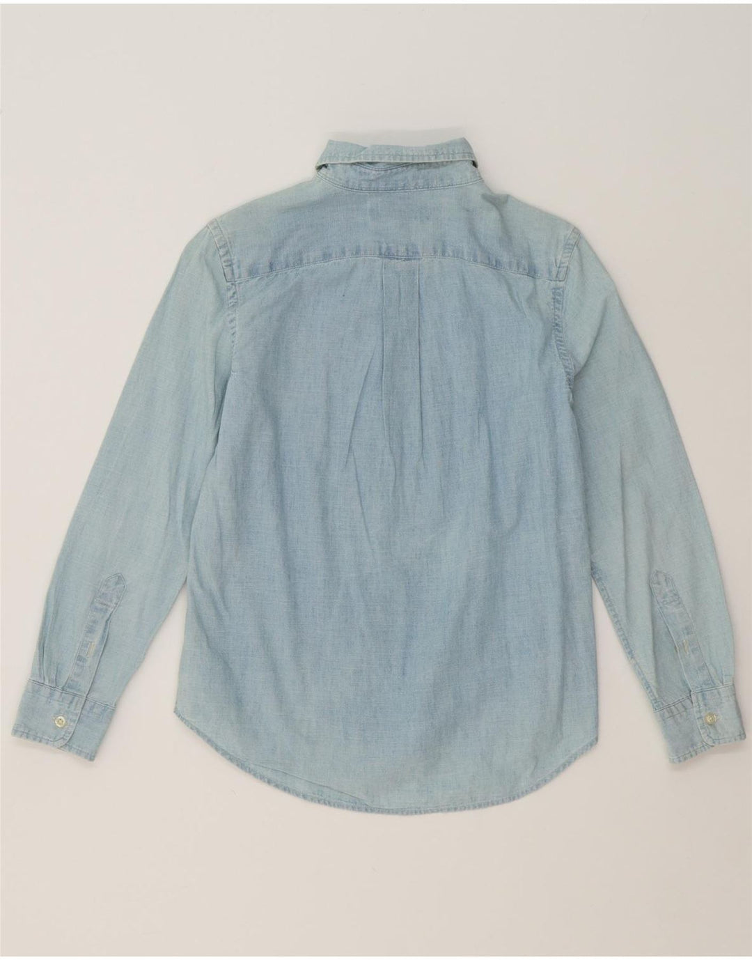 RALPH LAUREN Boys Shirt 10-11 Years Medium Blue Cotton Vintage Ralph Lauren and Second-Hand Ralph Lauren from Messina Hembry 