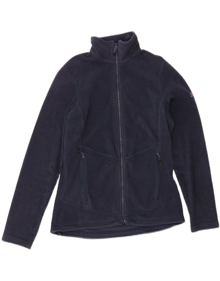 Berghaus Womens Fleece Jacket UK 12 Medium  Navy Blue Polyester