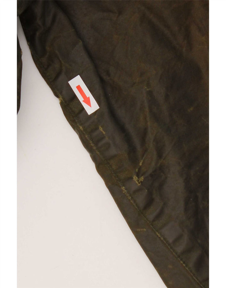 Barbour Mens Gamefair Waxed Cotton Jacket Size 38 Small Khaki