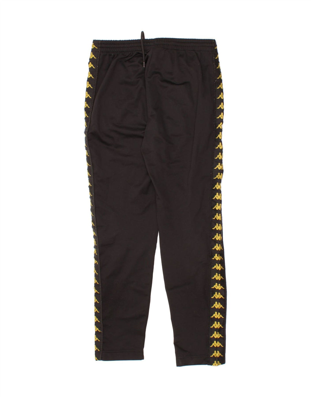 KAPPA Womens Graphic Tracksuit Trousers UK 14 Medium  Black Vintage Kappa and Second-Hand Kappa from Messina Hembry 