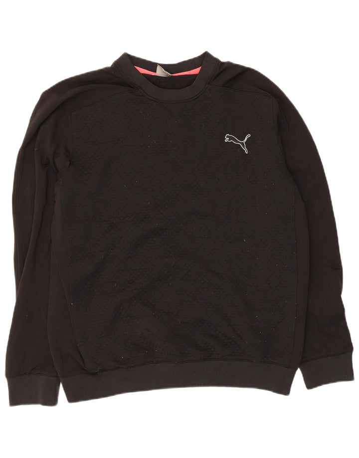 Puma Mens Sweatshirt Jumper Large Black