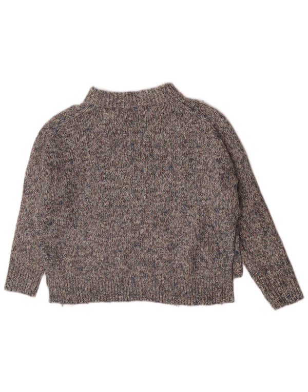 Cos Womens Relaxed Fit Turtle Neck Jumper Sweater UK 6 XS Grey Flecked