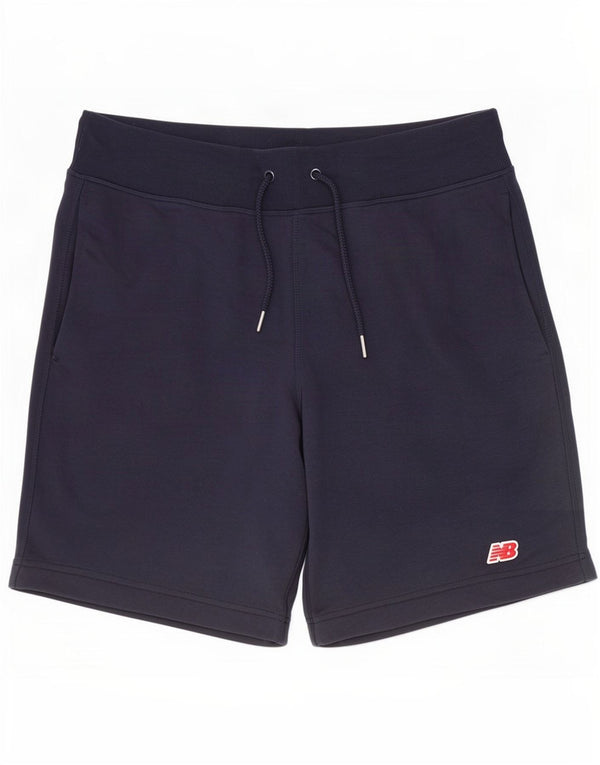 New Balance Mens Sport Shorts Large Navy Blue Cotton