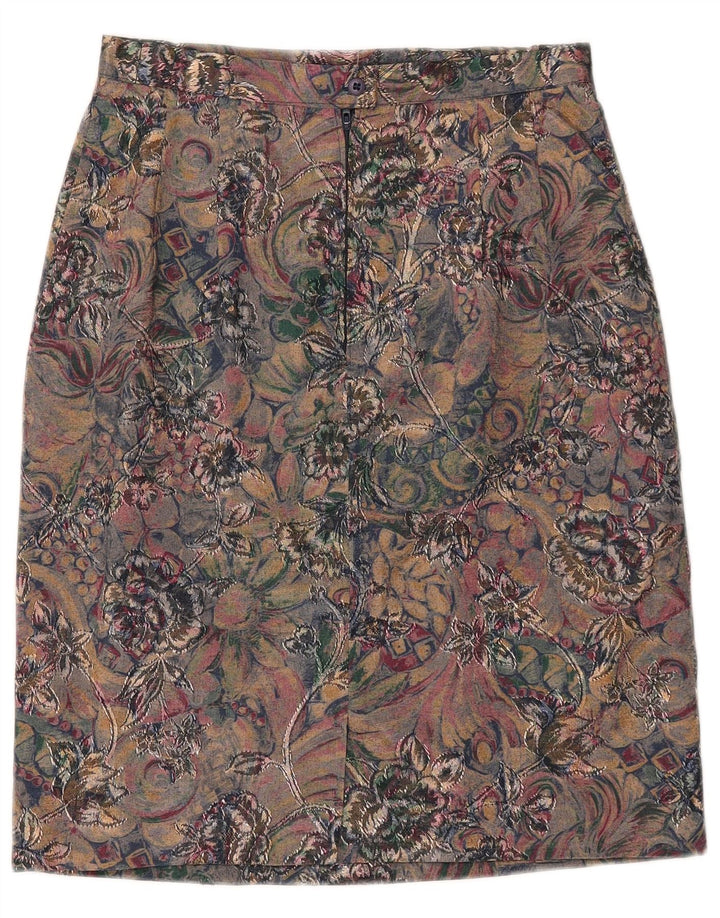 Vintage Womens Pencil Skirt W27 Small  Multicoloured Paisley