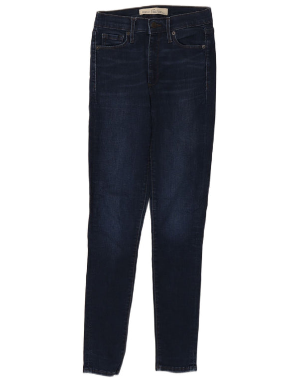 Gap Womens High Rise Super Skinny Jeans W24 L28 Navy Blue