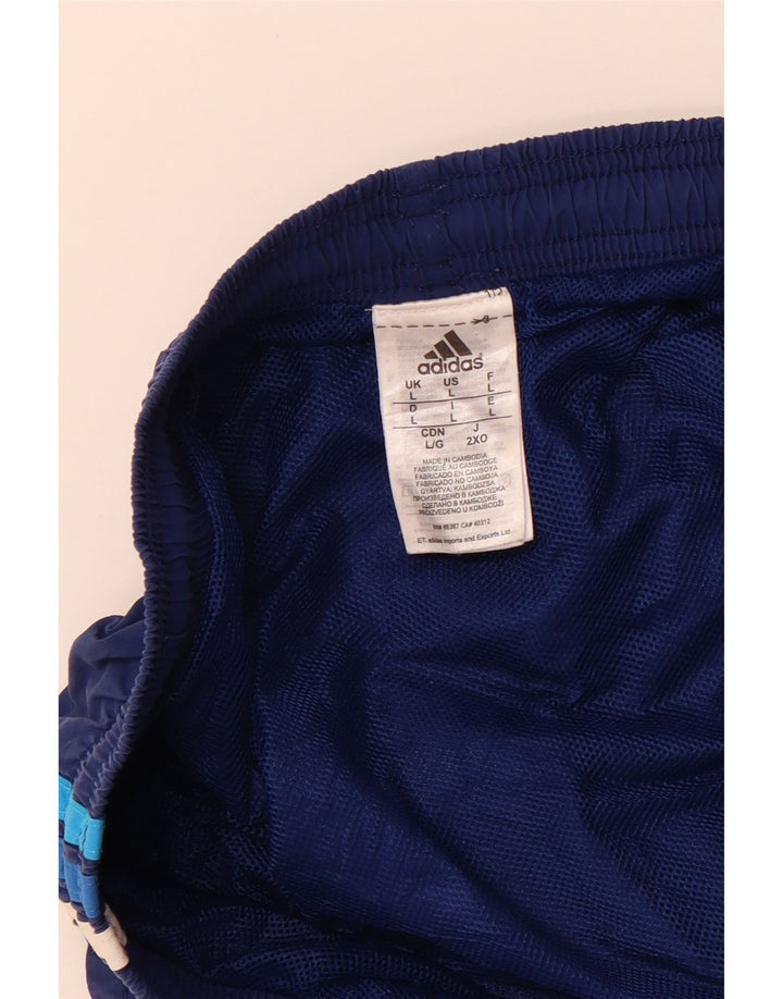 ADIDAS Mens Swimming Shorts Large Navy Blue Polyester