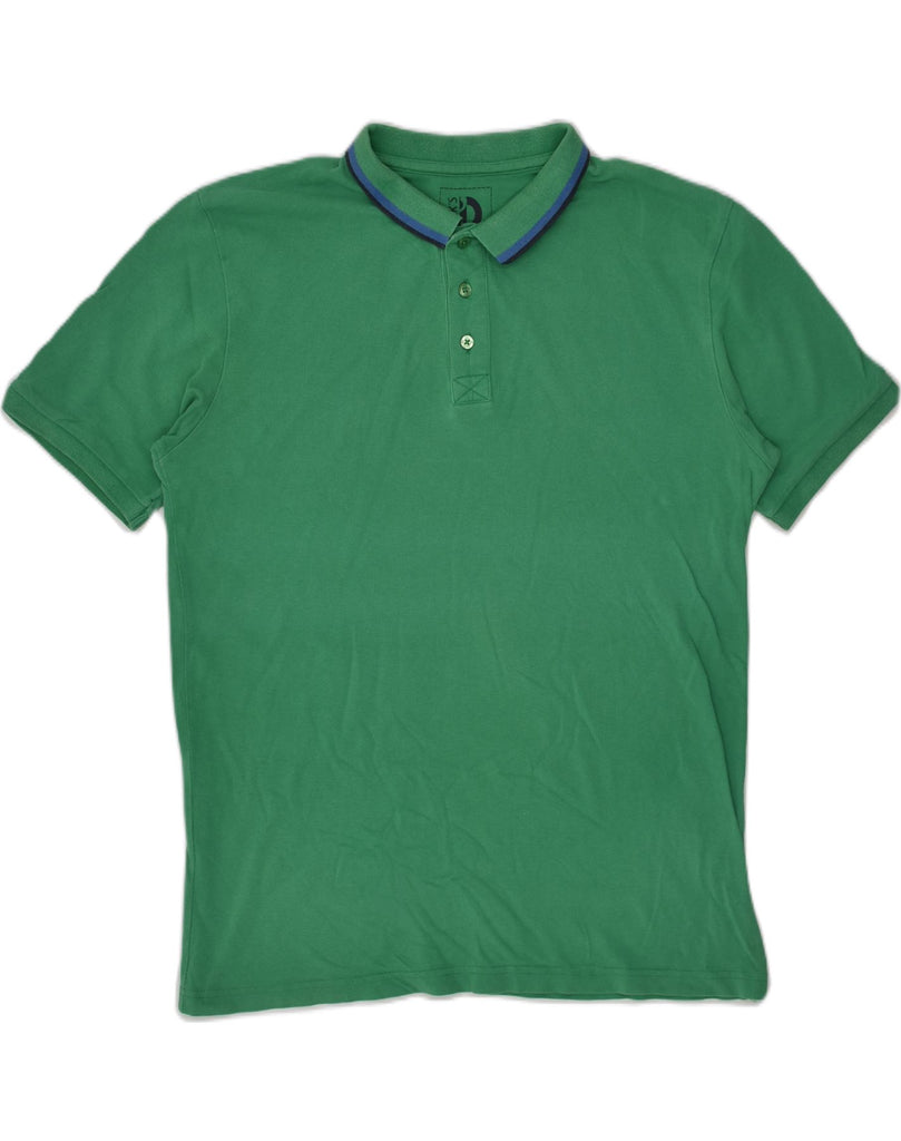 DACK'S Mens Slim Polo Shirt XL Green Cotton | Vintage Dack's | Thrift | Second-Hand Dack's | Used Clothing | Messina Hembry 