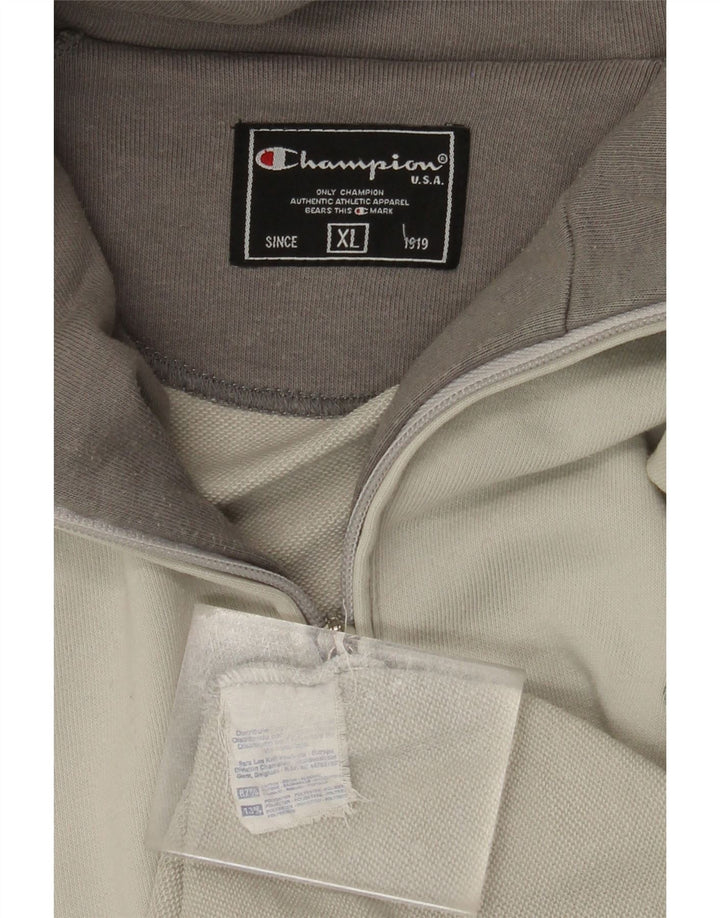 CHAMPION Mens Tracksuit Top Jacket XL Beige Cotton