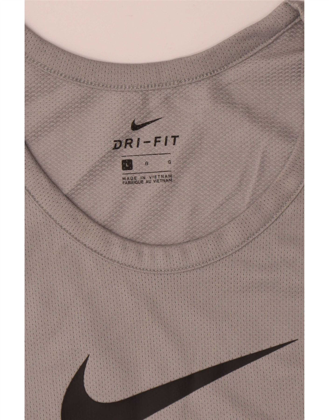 Nike Mens Dri Fit Graphic Vest Top Large Grey Polyester