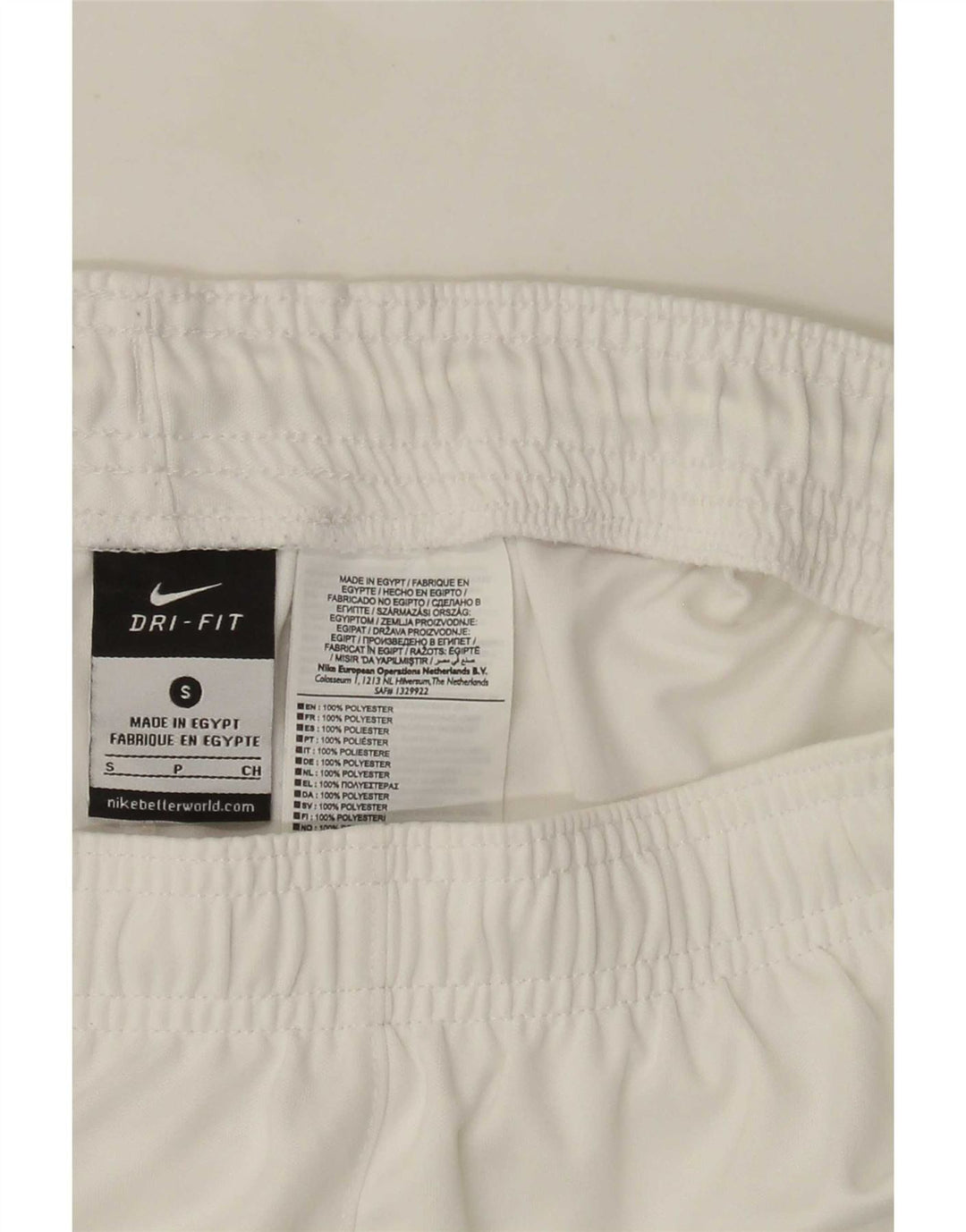 Nike Mens Dri Fit Sport Shorts Small White Polyester