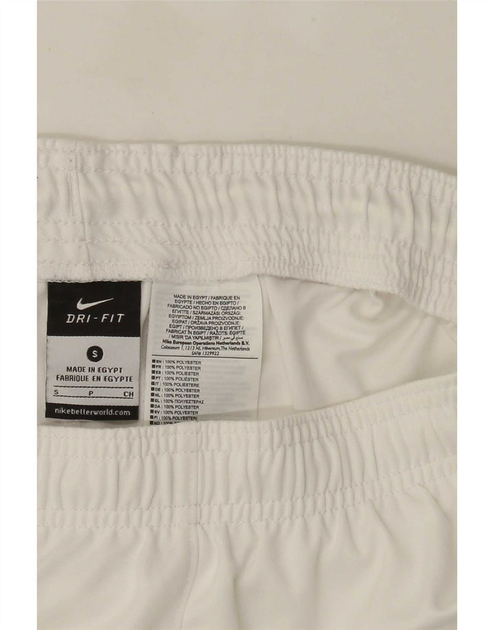 Nike Mens Dri Fit Sport Shorts Small White Polyester
