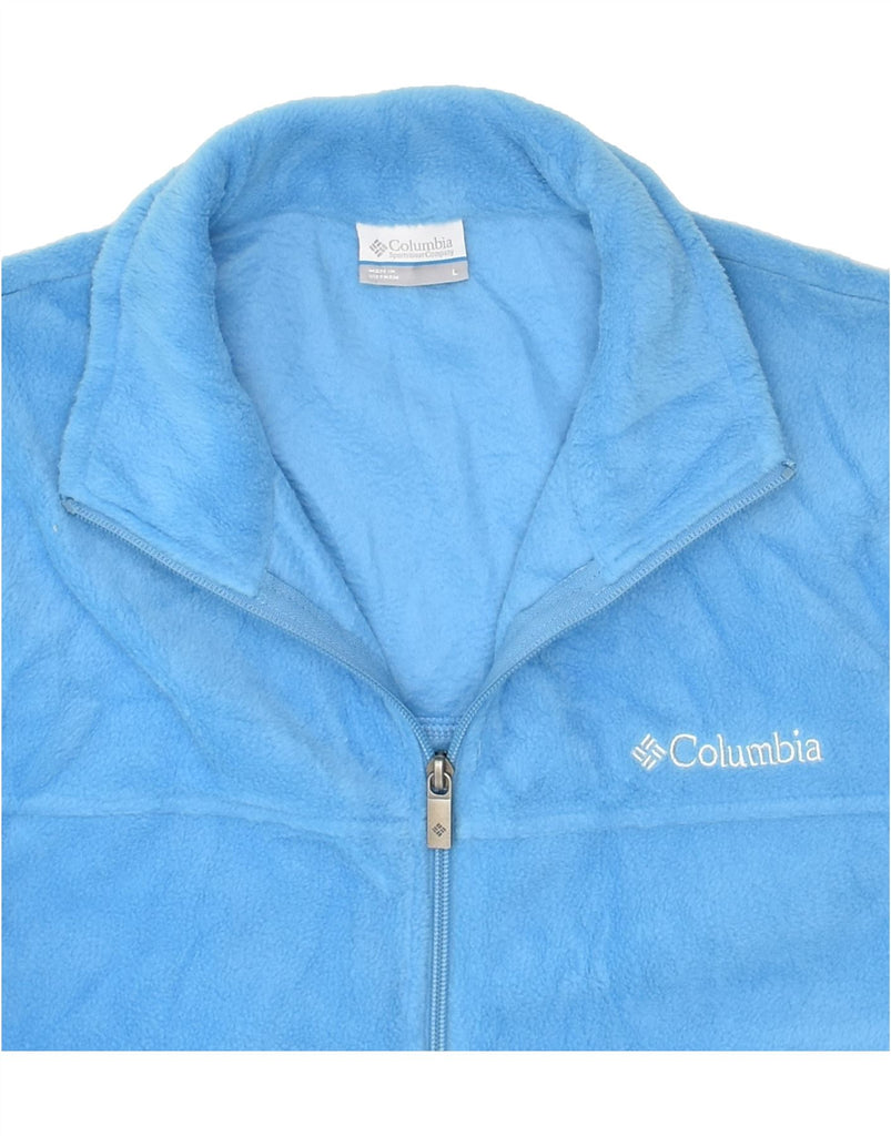 COLUMBIA Womens Fleece Jacket UK 16 Large Blue Polyester | Vintage Columbia | Thrift | Second-Hand Columbia | Used Clothing | Messina Hembry 