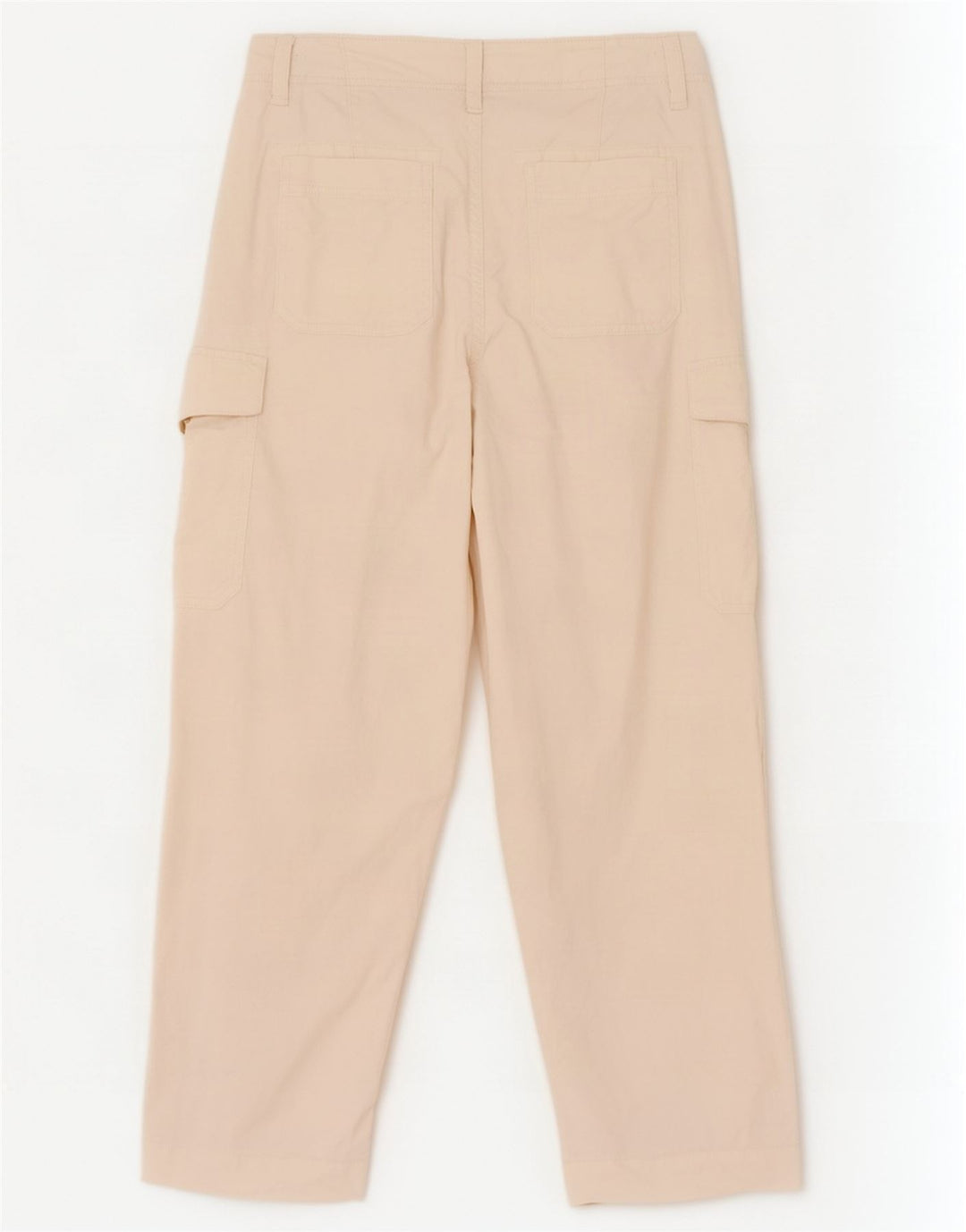 Marks & Spencer Womens Cargo Trousers UK 14 Large W34 L29 Off White