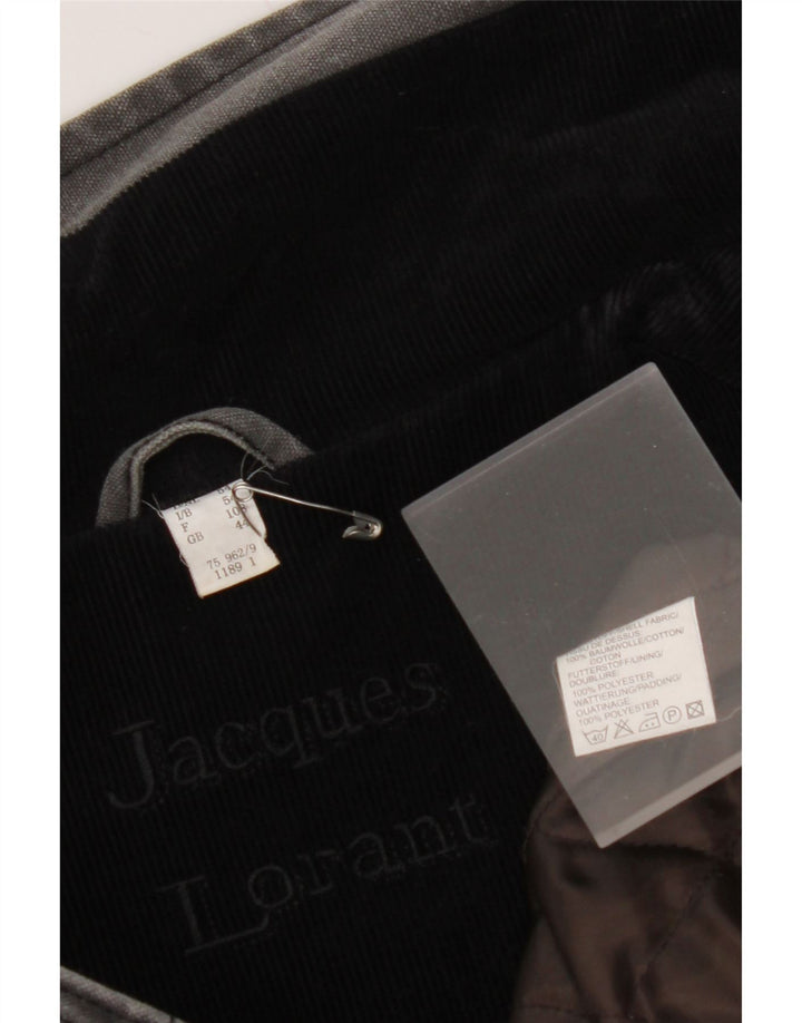 JACQUES LORANT Mens Bomber Jacket UK 44 2XL Grey Cotton
