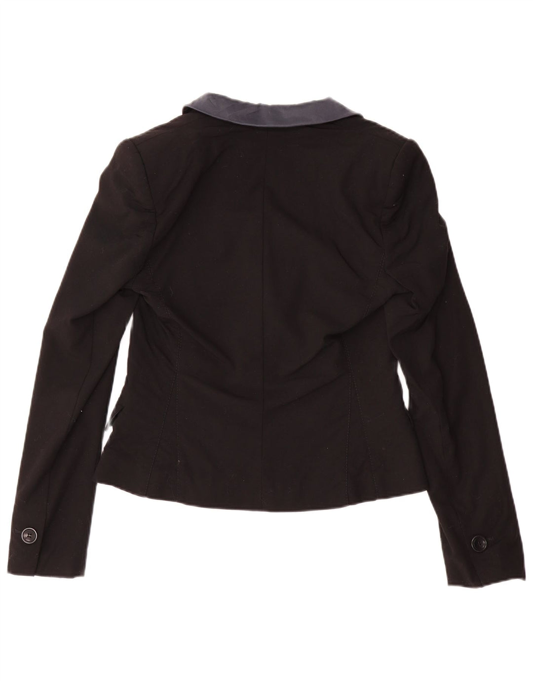 Karen Millen Womens 1 Button Blazer Jacket UK 10 Small Black Wool